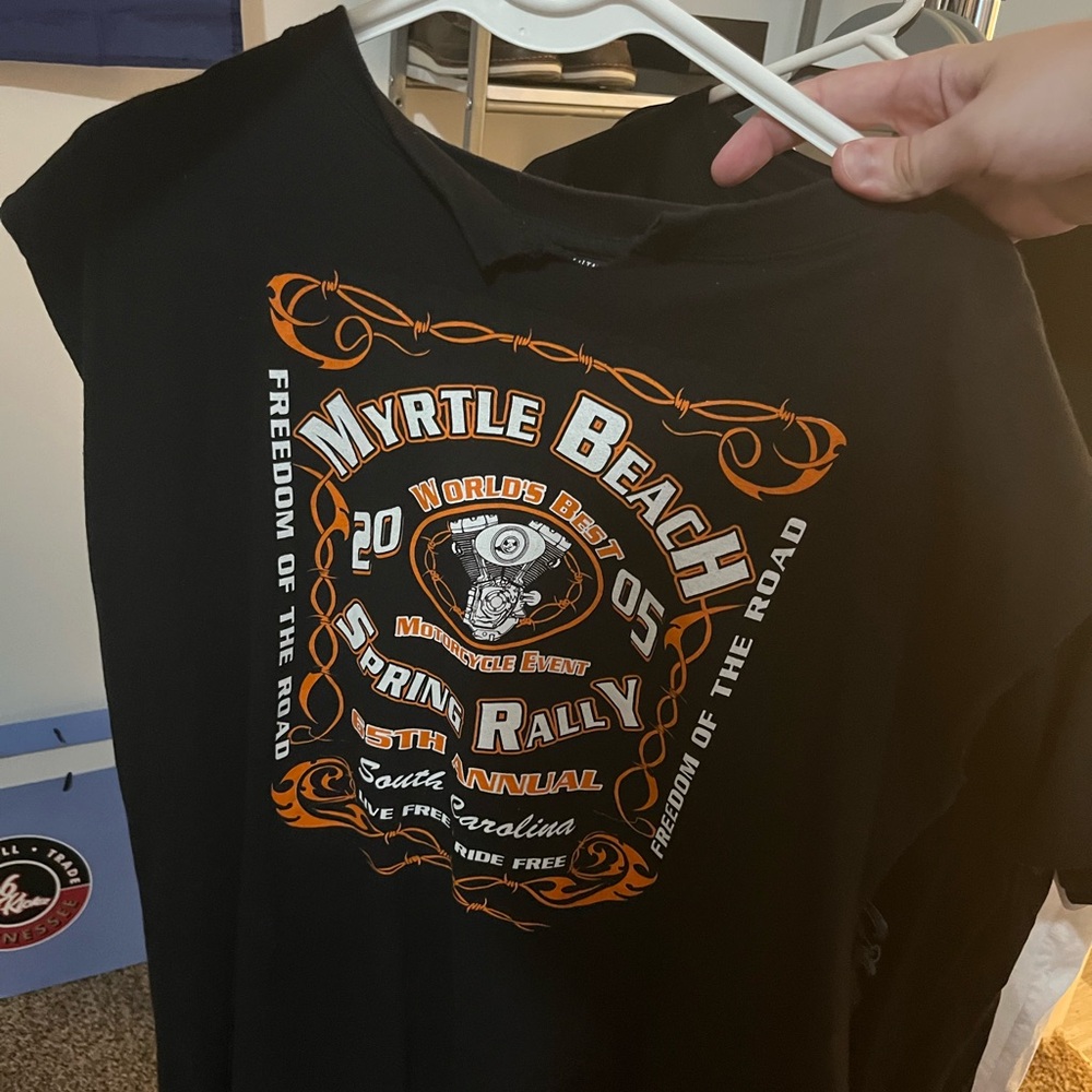 RAREMyrtle Beach Black Graphic Men's Shirt